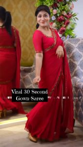 [PRE-ORDER] SUPER HIT TRENDING SAREE GOWN~Delivery Lead Time : 10 days