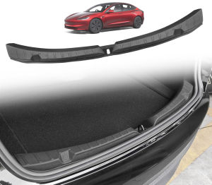 For Tesla New Model 3 Highland 2026-2024 Trunk Threshold Strip TPE Mats Sill Guard Rear Cargo Anti Scratch Protector Accessories