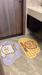 Thảm lau chân siêu thấm hút - thảm chùi chân nhà tắm có đế chống trơn trượt Living C