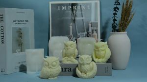 แม่พิมพ์ซิลิโคน เทียนหอมนกฮูก DIY ซิลิโคนคุณภาพสูง งานแฮนด์เมด พร้อมส่งโมลในไทย