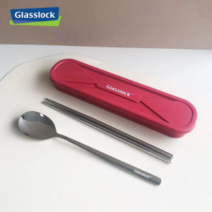 Bộ Đồ Ăn Bằng Thép Không Gỉ 304 Có Thể Mang Theo Glasslock Bộ Đũa Và Thìa Bằng Thép Không Gỉ Có Thể Mang Theo Bộ Đựng Đồ Ăn