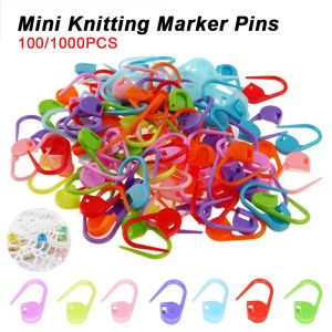 100/1000PCS/Pack Mini Knitting Crochet Locking Plastic Safety Pins Knitting Markers Clothing Accessories for DIY