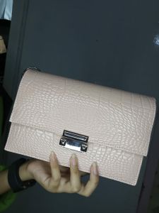Tas selempang wanita murah dan mewah terbaru tali setengah rantai real picture