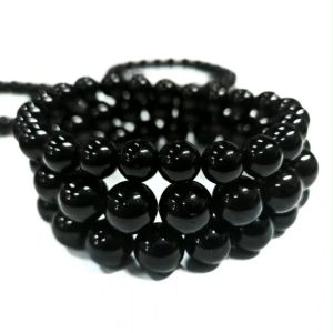 2623# Black Tourmaline ( Anti-Radiation)Black Tourmaline Bracelet Natural Crystal Bracelet