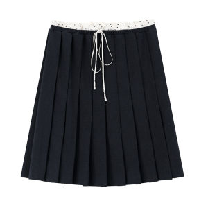 SINBOS | Chân Váy A-line Cổ Đôi Linen Mùa Thu