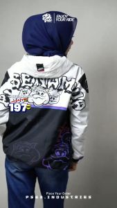 Jake Racing PS62 Bahan Parasut Anti Air Gratis Stiker