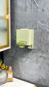 Automatic Cotton Swab Box Double-head Independent Cotton Swab Ear Cleaning Cosmetic Box Wall-mounted Storage Bathroom Moisture-proof