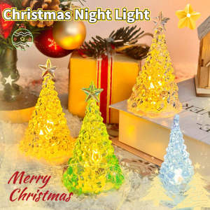 Mini Night Lighting LED Christmas Tree Exquisite Star Tree Bedroom Table Decoration Decoration