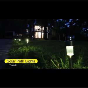 5PCS TOPAZ LED Outdoor Garden Light Solar Powered Landscape Yard Lawn Path Lamp Waterproof tube lights