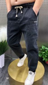 Mens Fleece Lined Thickened Casual Denim Jacket Autumn Winter Wear Resistant Work Top Loose Fit Long Sleeve Outerwear