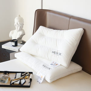 หมอนโรงแรมห้าดาว Ji Meng Ya ขนาด 48x74 ซม สำหรับคนเดียว ผ้าฝ้ายแท้ ซักได้ รองรับคอ โครงสร้าง 3 มิติ สำหรับเครื่องนอน