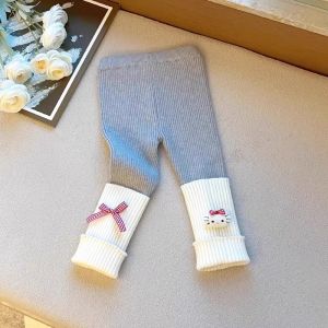 Girls Long Pants Autumn Fashionable Childrens Trousers Baby Outfit Little Girl Outerwear Trendy Cotton 100% Base Layer Trousers