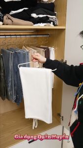 Set 5 móc treo đồ chống trượt ECOCO hình ngỗng Mắc treo quần khăn đa năng chống hằn chịu lực tiết kiệm không gian