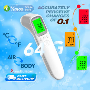 Yunos Digital Thermometer Non-Contact Infrared Thermometer Temperature Digital with Fever Alarm for Adults Thermometer for Baby