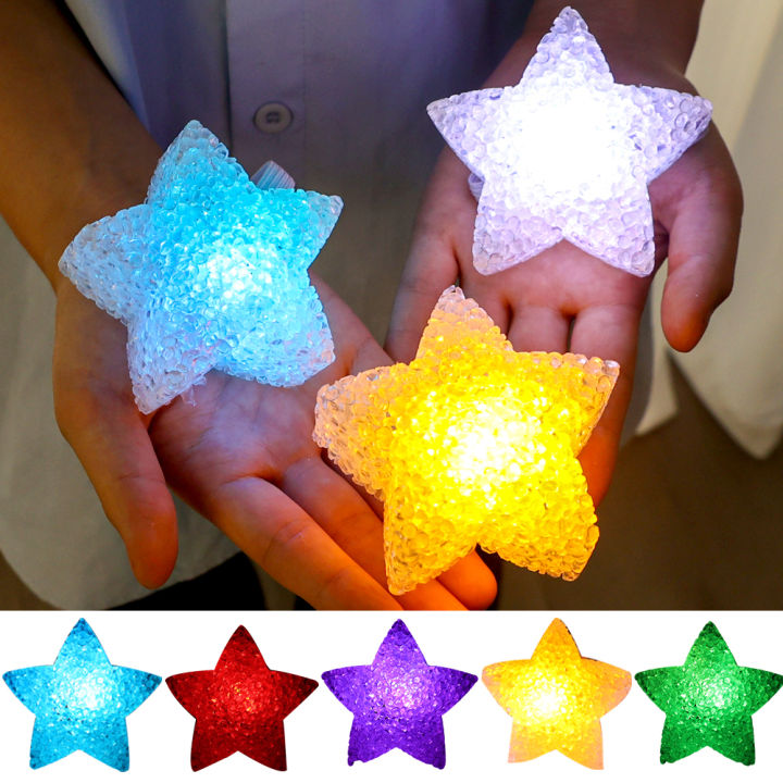 LED Star Fairy Lights Kids Dance Performance Stage Light Props Portable  Handheld Star Night Lamp Battery Operated Xmas Light