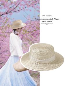 MMAOCOE | Mũ Rơm Chống Nắng Thời Trang Đỉnh Phẳng