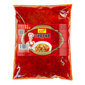Sichuan Pickled Pepper Sauce Commercial Seasoning Old Fermented Hot Sauce for Chicken Offal And Frog Legs Spicy Sour Yellow Lantern Pepper Sauce