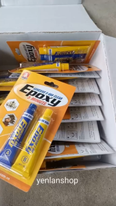 Keo dán AB hai thành phần màu trắng trong