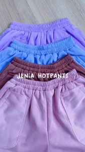 CELANA PENDEK WANITA / HOTPANTS JENIA BAHAN FLEECE TEBAL