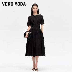 Vero Moda | Đầm Dài Phối Nếp Đa Năng Chất Tencel Pha Thu Đông