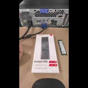 Dual Protocol SSD Case M.2 NVME PCIe NGFF SATA Clear USB Type C 10Gbps External Enclosure for Hard Disk Transparent PCI-E M2 SSD