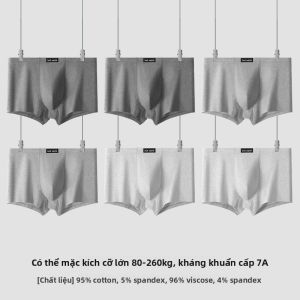 Quần lót nam MiiOW vải cotton kháng khuẩn thoáng khí cỡ lớn