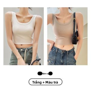 MiiOW | Áo ba lỗ không tay ngắn cổ vuông không dây MiiOW Catwoman dành cho nữ mùa hè 2024 thiết kế độc quyền màu trơn nguyên chất