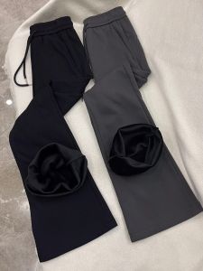 High Waist American Style Fleece Lined Yoga Pants Womens Autumn Winter Long Casual Trousers Slimming Drapey Sporty