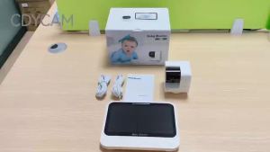 7.0 Inch Wireless Video Baby Monitor No WiFi 4X Zoom 2Way Audio Night Vision 5000mAh Battery Protection Surveillance Video Cam