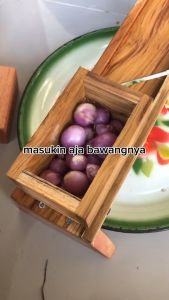 Alat Kitchenware Kentang & Alat Pemotong Bawang Kayu Jati Berkualitas