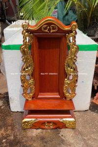 Bài vị Song Long gỗ Hương Cao 41 51 Cm