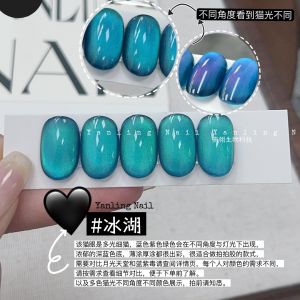 Adhere Multicolor Cat Eye Nail Art Glue Cool Color Light Rain Nightless Island Series Clear Cold Light Cat Eye Gel