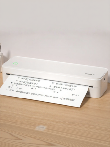 deli | Portable Home Office Printer A4 Bluetooth Wireless Thermal Inkless Black and White Student Error Correction Printing