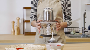 MEEVIDA 3L Food Processor Meat Grinder garlic peeler 2 Adjustable Speed Garlic Chopper Kitchen Electric Food Crusher