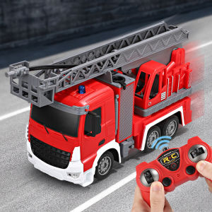 (có quà ảnh 2) Đồ chơi xe cứu hỏa điều khiển từ xa có thể phun nước mới nhất 2023