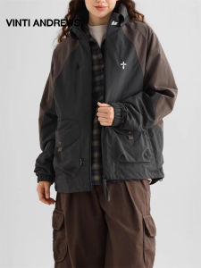 Sun Protection Retro Hooded Jacket Spring and Autumn Thin Couple Design
