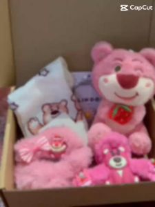 Móc Khóa Cute LINDO Móc Khóa Gấu Dâu Kurumi Loopy Thỏ Hồng Quà Tặng Xinh Xắn Đáng yêu Treo balo cặp