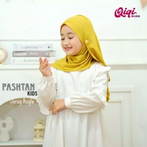 Hijab pashmina instan anak pastan kancing anak