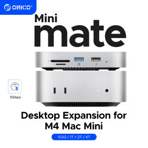 ORICO minimate M4 Dock Hub USB mở rộng cho mini M4 và M4 Pro 2024 với M.2 NVMe SSD bao vây USB C/C