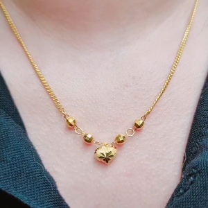 JIN JING RANTAI LEHER CHOKER LOVE EMAS 916 TULEN 4.00G/8.16G