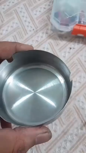 Stainless Steel Ash Round Portable Metal Storage Habuk Simpanan 不锈钢烟灰缸