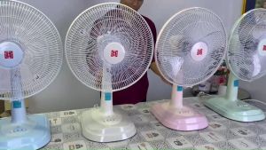 Mitsumaruพัดลมตั้งพื้นขนาด16นิ้วปรับเเรงลมได้3ระดับ มี4สีให้เลือกรุ่นAP-TF16Aมอเตอร์รับประกัน2ปี