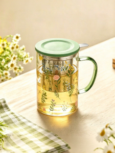 MODERN SWEETHOME | High Aesthetic Glass Water Cup Teacup Water Separation