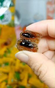 บ๊วยเยลลี่ สอดไส้มะนาว นุ่มหนึบหนับ ขนาด238กรัม เปรี้ยวเค็มนิดๆ คลุกด้วยเกล็ดเปลือกส้ม ขนมนำเข้า ขนมทานเล่น พร้อมส่งที่ไทย