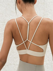 QIJINXIANGMEI | Seamless Beautiful Back Sports Bra For Yoga Fitness Shockproof Padded
