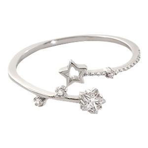 Srrmhyn Star Zircon Ring: A Stylish & Adjustable Open Ring