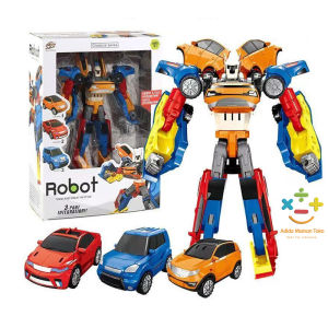 Mainan Edukasi Anak Mainan Robot Perakitan 3in1 Mengubah Robot Mobil