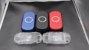 1Set For PSP1000/2000/3000 Hard EVA Travel Storage Bag+Screen Protector Film+Transparent Crystal Case for PSP Console Accessorie