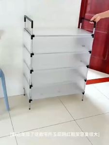 【1-3 Days Delivery】3/4/5/6/7 Layer shoe rack Tier Stackable Shoes Organizer Shoe Box Foldable Drawer Case Storage Stand