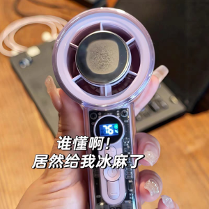 Mini Portable Cooling Fan High Wind Power Silent Desktop Handheld Small Size New 2025 Model Household Storage Organizer